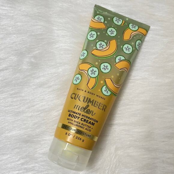 Bath & Body Works CUCUMBER MELON Body Cream Full Size 8 oz - Brand New - Picture 1 of 3